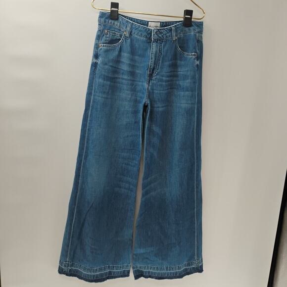 Kujten Wide Leg Blue Jeans - Picture 2 of 12